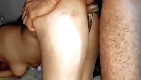 Hot amateur stepdaughter with a beautiful face is creampied