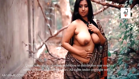Indian girl in sexy lingerie and sexy underwear in outdoor