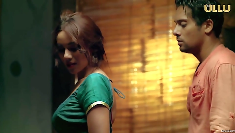 Brunette brunette is in the action of playing with ass