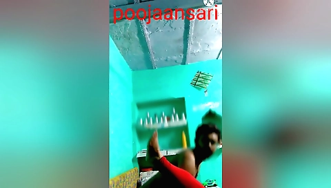 Indian brunette gets fucked by a horny guy in doggy