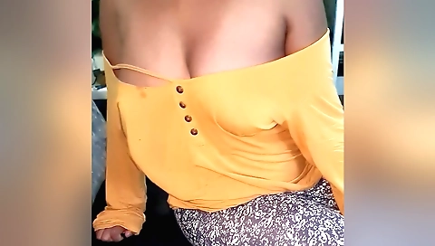 Indian teen stepsister shakes her breasts in a solo video