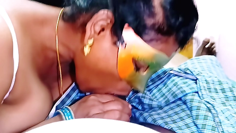 Indian teen with black hair getting a dick on her pussy