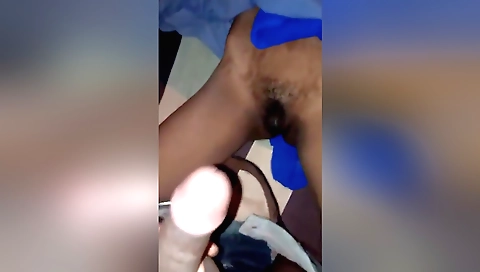 Indian brunette gets fucked in the village in a house