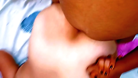 Indian girl in the nude is playing around with her body