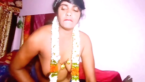 Chubby brunette with big boobs gets horny and has sex