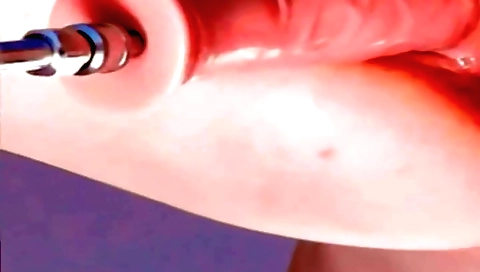 Pink lover with a perfect body is doing it herself