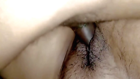 Indian hairy pussy gets pounded in a bed in a solo movie