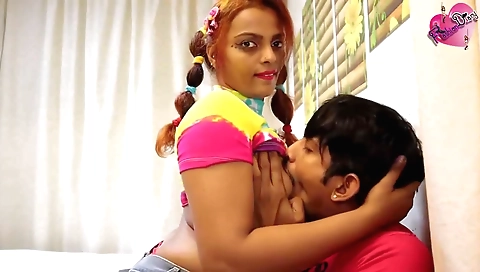 Indian big booty babe makes me cum in her mouth and ass