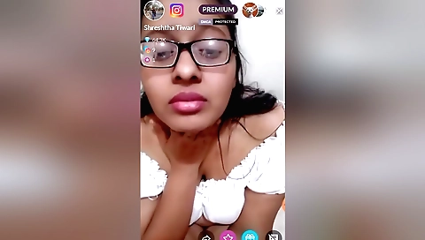 Sexy amateur brunette shows off her body on webcam