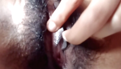 Indian babe with hairy pussy fucks in homemade porn