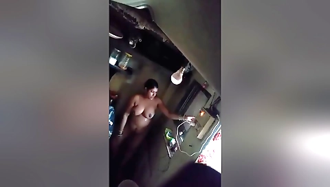 Today Exclusive- Desi Bhabhi Bathing And Wearing Cloths 7