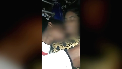 Indian brunette getting fucked by a boyfriend in their car