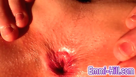 Red head teen gets her tight ass hole and her big labia pussy naked