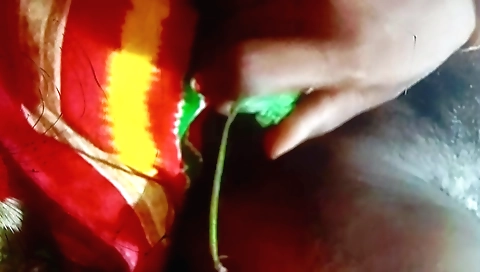 Sexy blonde with a long hair shows a sexy toy on her belly