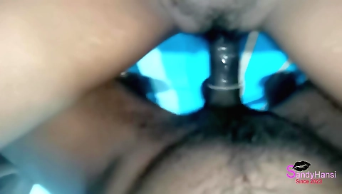 Amateur hairy girl shows her hairy bush in hot pov video