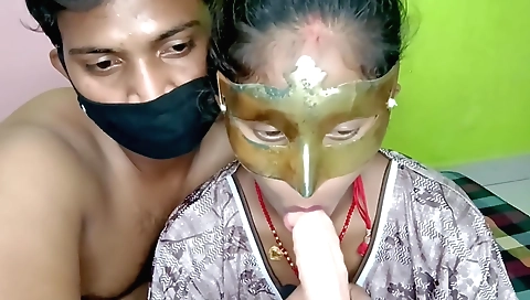 Busty brunette in sexy lingerie has dildo inside her pussy