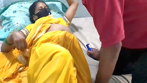 Busty stepsister-inlaw wants to feel her lover in her pussy