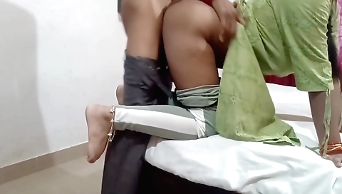 Indian teen is sucking her stepmom's boyfriend's dick