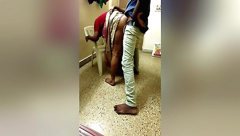 Amateur brunette with perfect body is fucked by a delivery man