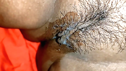 Busty indian babe with hairy pussy giving a hot sex