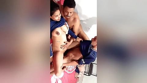 Indian couples have a great time with a big black dick