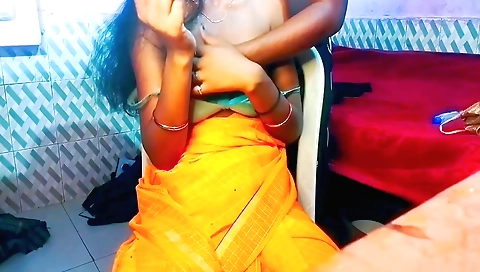 Hot brunette in tight black dress is getting fucked