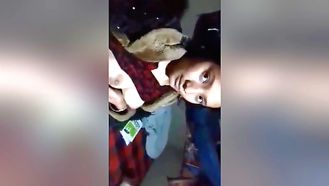 A brunette shows her hairy pussy in front of the webcam