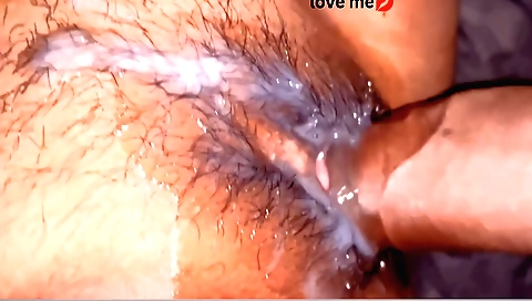 Indian aunt with a small girl gets her cunt creampied