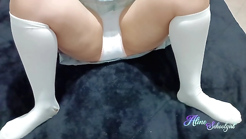 Brunette brunette makes out and plays with her stepdaddys cousin