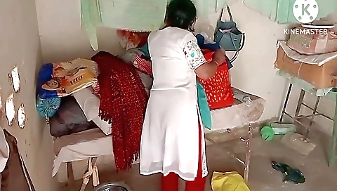 Hot brunette sex video with a nice looking and small tits