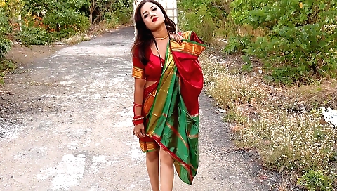 Sexy brunette naked stripping and showing off her body