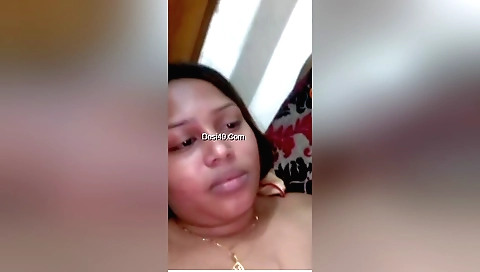 Busty brunette amateur amateur naked in a milf video