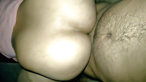 Indian girl with shaved pussy standing on the bathroom