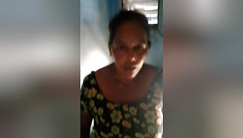 Housewife with curly hair fucks herself in a toilet