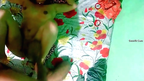 Busty brunette babe and her horny husband have some kinky fun