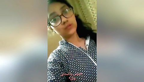 Hot brunette solo female shows off her boobs in front of you