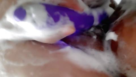 Indian shower porn with a big sex toy for a teen girl