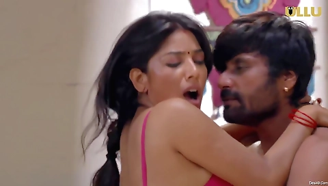 Brunette with pale skin is fingering her boyfriend's penis