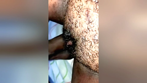 Amateur teen with a hairy vagina doing sex with her classmate