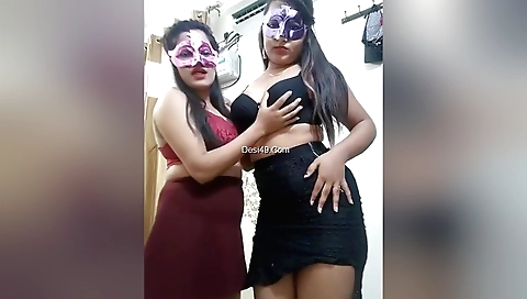 Hot indian lesbians are showing their amazing bodies in camera