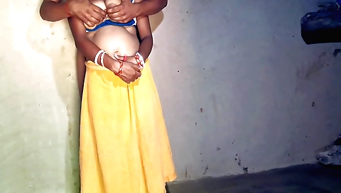 Indian teen takes her husband's dick in mouth and pussy