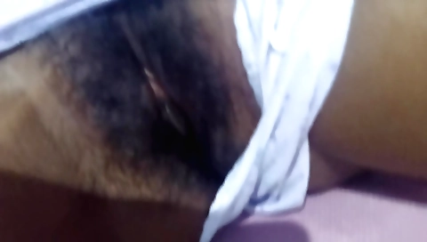 Indian solo amateur video with hairy pussy and cunt