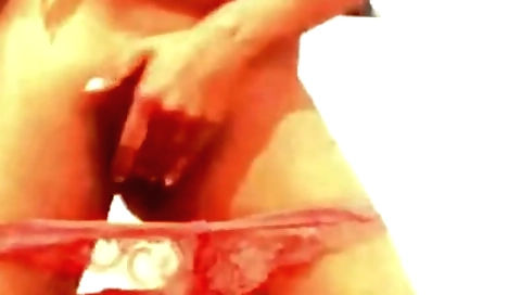 Solo female webcam video with a petite brunette girl in bikini