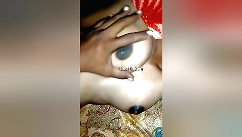 Indian hairy bhabhi shows her baa boobies in a pov video