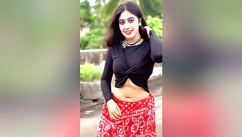 Brunette solo video with a big black cock inside her mouth