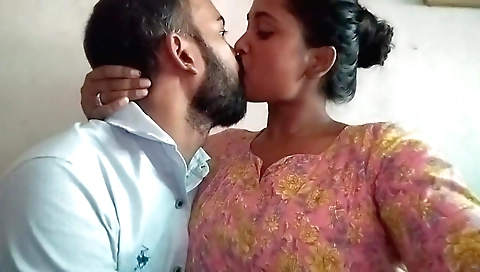 Amateur brunette handjob and sex in a handjob scene