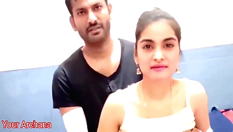 Indian blonde in sexy dress rides her lover's cock