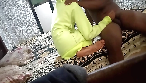 Indian video camera girl in leather dress fucked on bed room