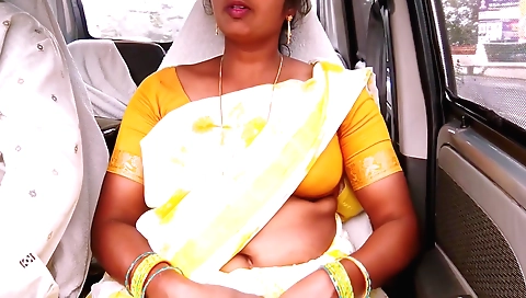 Indian hot woman takes the man's dick into her mouth