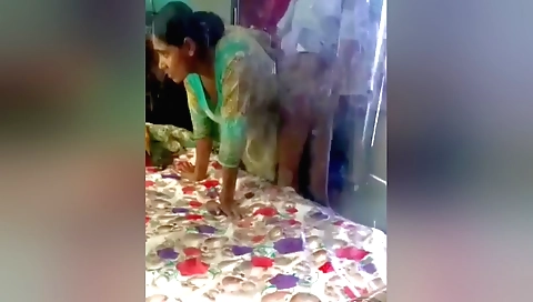 Indian amateur beauty in a sexy position on webcam